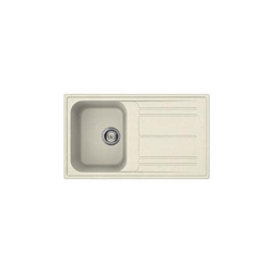 Lavello LZ861P 1 Vasca con Gocciolatoio Dimensioni 86 x 50 cm Colore Panna Serie Rigae en oferta