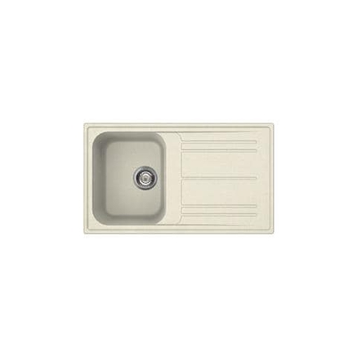 Lavello LZ861P 1 Vasca con Gocciolatoio Dimensioni 86 x 50 cm Colore Panna Serie Rigae