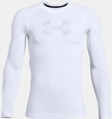 Maglia a manica lunga HeatGear® Armour da ragazzo