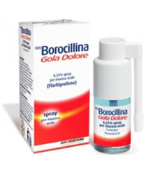 NeoBorocillina Gola Dolore Flurbiprofene 0.25g Spray 15ml características