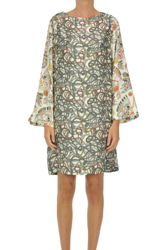 Printed silk tunic dress características