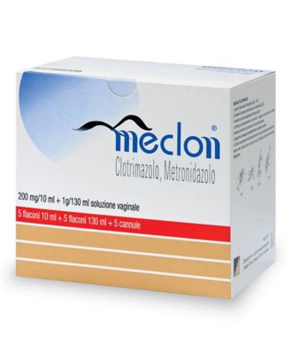 Meclon 200 mg/10 ml + 1 g/130 ml Soluzione Vaginale 5 Flaconi