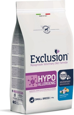 EXCLUSION DIET HYPOALLERGENIC FISH AND POTATO SMALL 2 KG