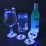 4 Sottobicchieri LED colorati
