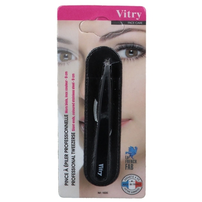 Vitry Professional Tweezers stainless slant ends