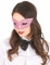 Mascherina con brillantini rosa adulto