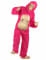 Costume gorilla cool rosa per adulto