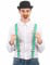 Bretelle verdi con trifogli bianchi -San patrizio en oferta