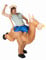 Costume da campione di rodeo gonfiabile per adulto precio
