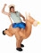 Costume da campione di rodeo gonfiabile per adulto
