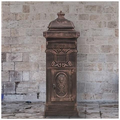 Cassetta Della Posta In Alluminio Inossidabile Vintage Bronzo