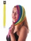 Ciocca gialla a clip per capelli