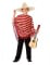 Costume da messicano con poncho per bambino en oferta