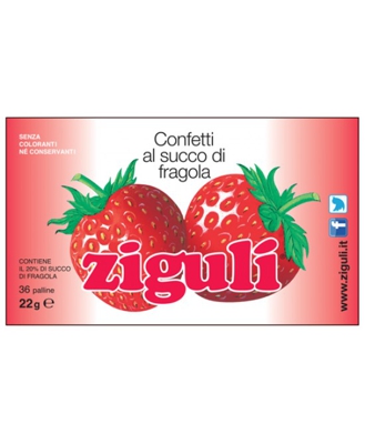 Ziguli Fragola 36 Palline 22g
