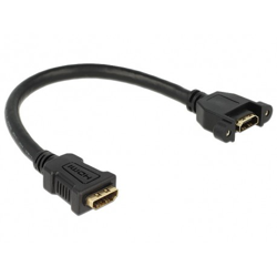 DeLOCK  0.25m 2xHDMI cavo HDMI 0,25 m HDMI tipo A Standard Nero ICOC HDMI-4PNL precio