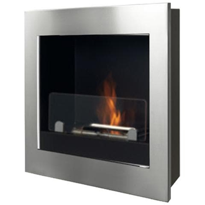 Caminetto Bioetanolo Asolo Potenza 1,5 kw Colore Acciaio