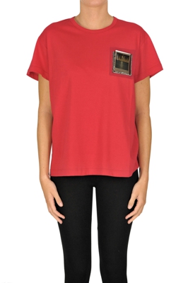 Embellished cotton t-shirt