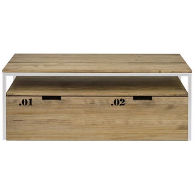 Mobiletto Da Tv Icub3 Con Piano E Contenitore 40x120x45 Cm Bianco