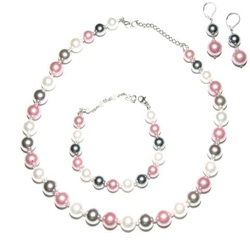 Set Di Gioielli Ganelli Con Perle Di Maiorca - Collana, Bracciale, Orecchini (argento) características