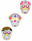 3 Maschere di carta assortite Dia de Los Muertos - Halloween características