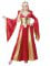 Costume da regina medievale in rosso per donna características