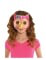 Mascherina da gufo rosa con brillantini per bambina características