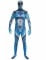 Costume Morphsuits™ Power Rangers™ Blu deluxe Adulto
