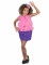 Costume cupcake rosa bambina