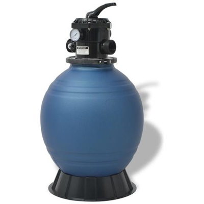 Filtro a Sabbia per Piscine Valvola a 6 Posizioni Blu 460 mm