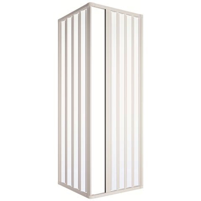 BOX DOCCIA DUE 2 LATI SOFFIETTO RIDUCIBILE LORIS LUX Cabina PVC 80 x 120 cm