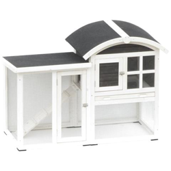 Conigliera Piazza Bianca E Nera 130x62x90,5 Cm 20085 precio