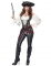 Costume da pirata in grigio donna