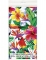 Tovaglia in plastica colorata con motivi tropicli
