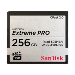 CFAST 2.0 VPG130 256GB Extreme Pro SDCFSP-256G-G46D características