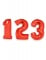 Palloncino in alluminio numero rosso gigante en oferta