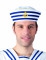 Cappello Marinaio a righe per Adulto