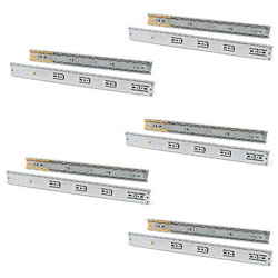 Guide Per Cassetti Con Cuscinetti A Sfera 45mm X 600mm, Set Di 5 Coppie Di Binari Ad Estrazione Totale Con Chiusura Ammortizzata precio
