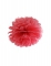 Pompom da appendere in carta rossa 35 cm