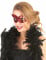 Mascherina veneziana con paillettes rosse per adulto en oferta