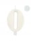 Candelina di compleanno numero bianco con brillantini precio
