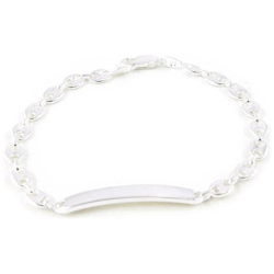 braccialetto con targhetta argento 'grain de café' - [ c9431] precio