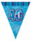 Ghirlandacon bandierine blu 40 anni en oferta