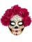 Maschera dia de los muertos rose rosse adulto