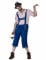 Costume bavarese zombie blu da uomo