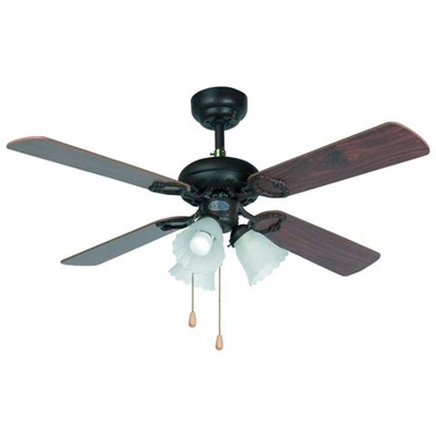 Lisboa Ventilatore da Soffitto Marrone con Luce