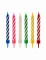 12 Candele di compleanno multicolore