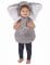Costume da elefante grigio per bambino características