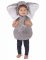 Costume da elefante grigio per bambino
