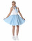 Costume anni 50 celeste a pois donna características