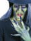 Finte unghie nere adulto Halloween características